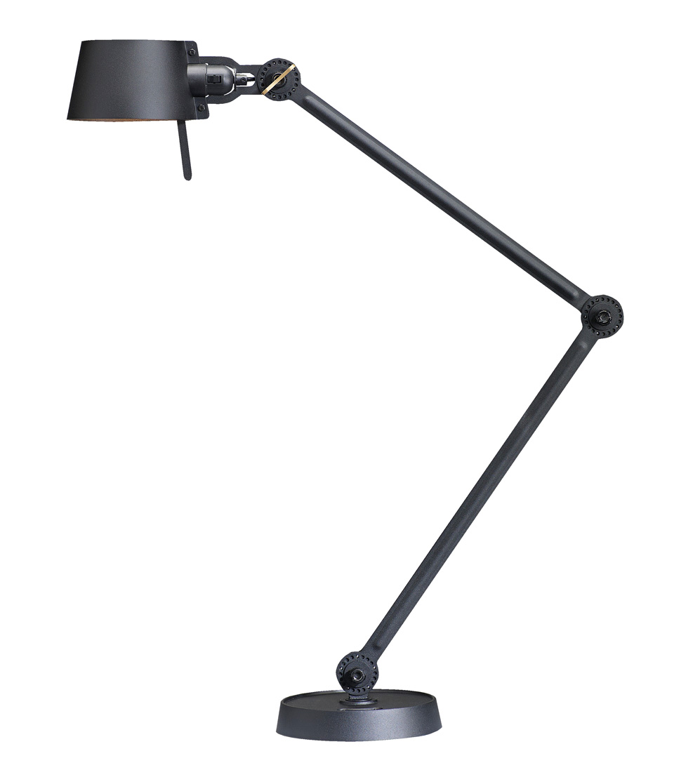 Lampe de bureau sur pince étau, en métal noir Bolt Desk, TONONE, Luminaires design industriel