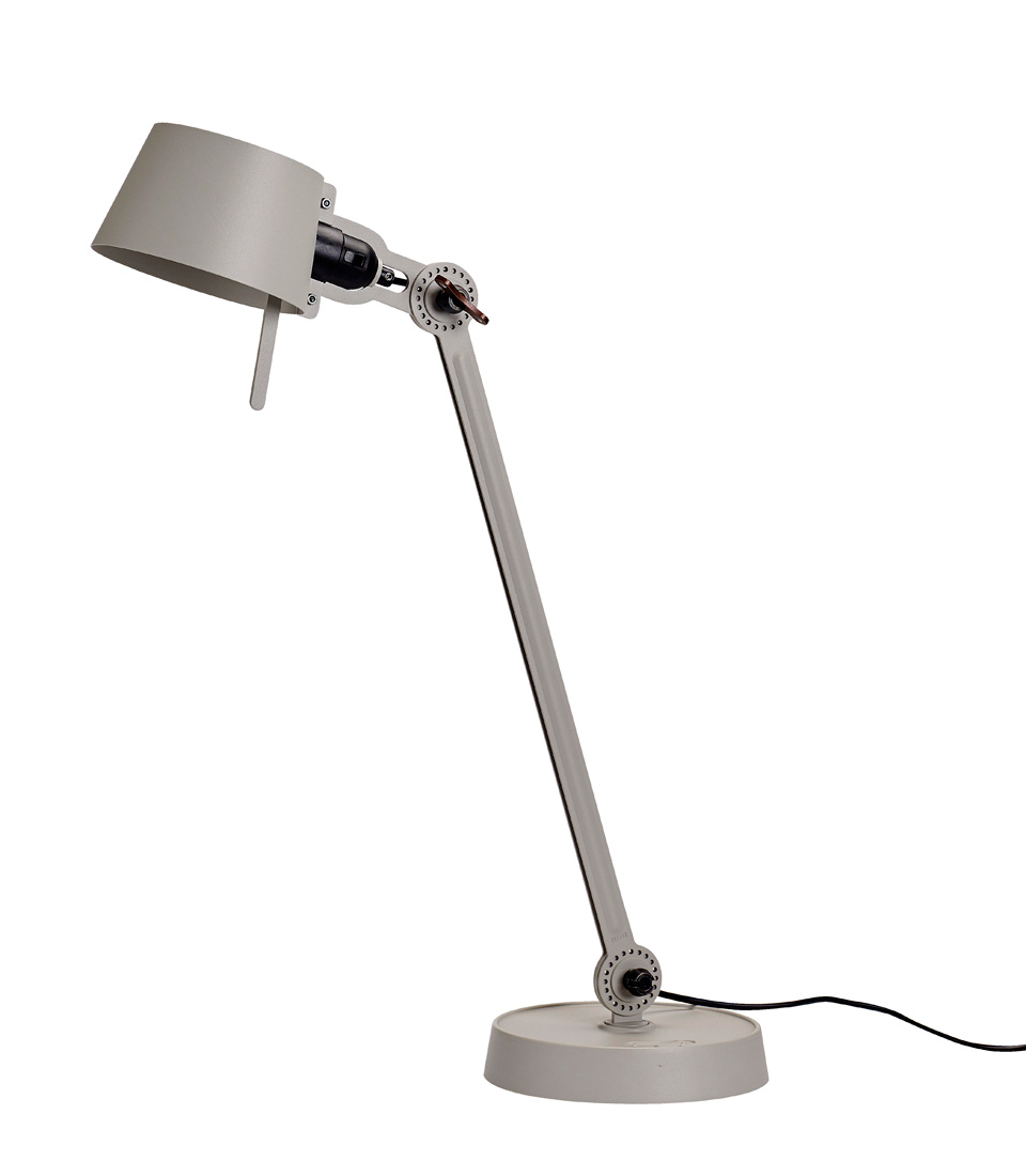 Large Bolt Desk lamp with one arm only, and a steel base. Ash grey.. Tonone. Large Bolt Desk lamp with one arm only, and a steel base. Ash grey.. Tonone.