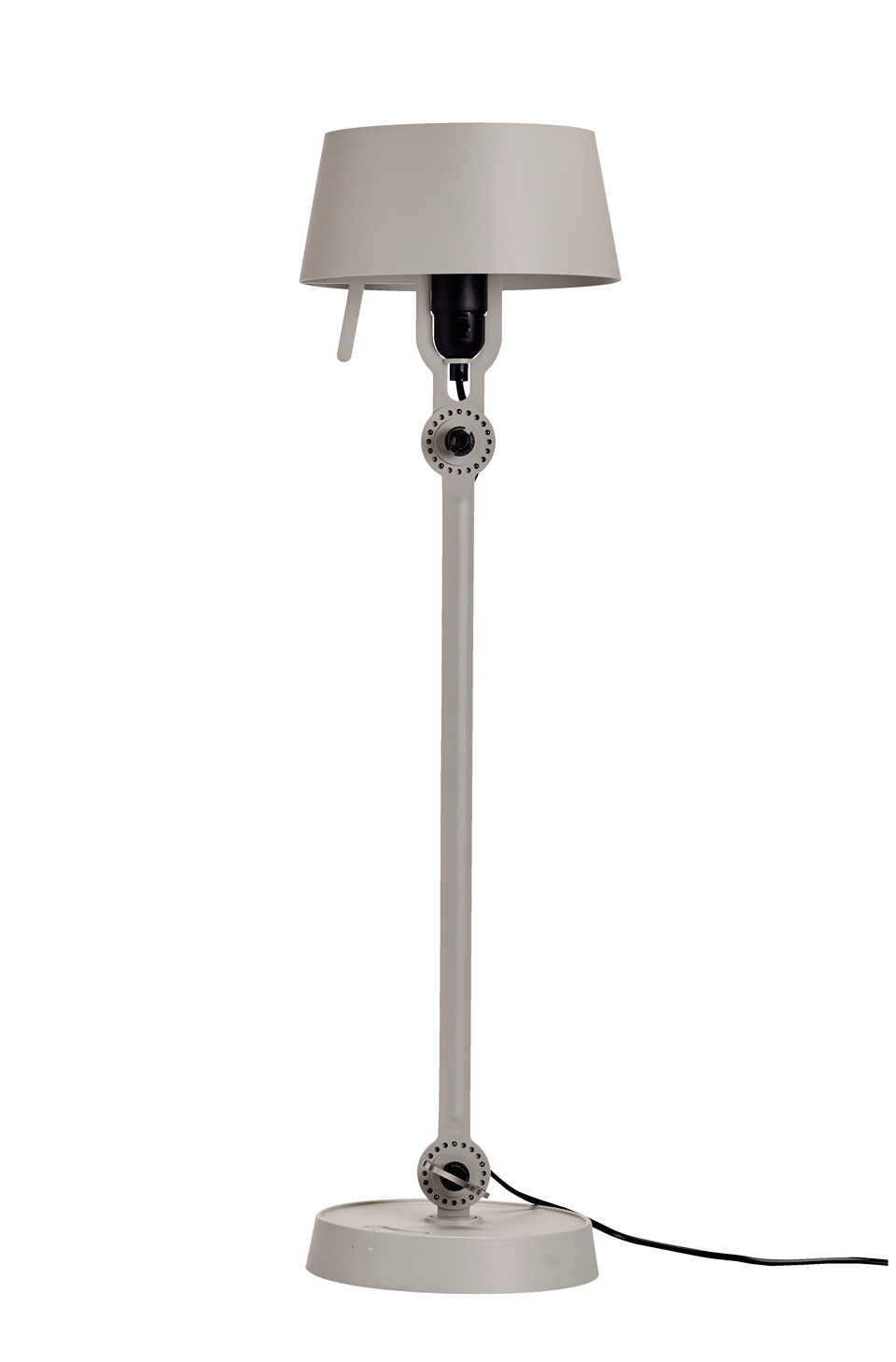 Grande lampe de table grise en acier style industriel Bolt. Tonone. 
