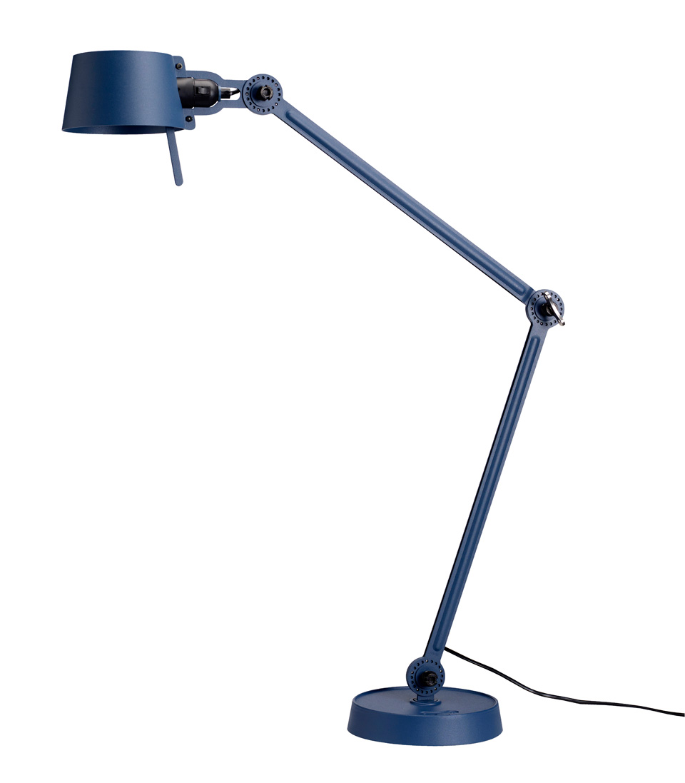 Lampe de bureau style industriel en métal bleu orage Bolt Desk. Tonone. 