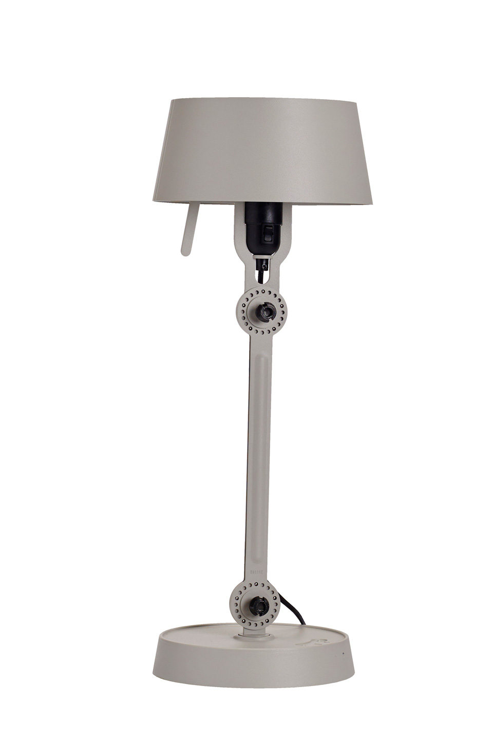 Petite lampe de table en acier gris style industriel Bolt . Tonone. 