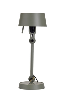 Little moss green orientable table lamp with hinge. Tonone. 