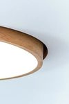 WoodLED round recessed ceiling light 60cm. Trilum. 