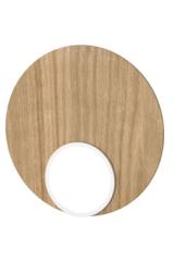 Dot05 applique ronde en bois de chêne . TUNTO. 