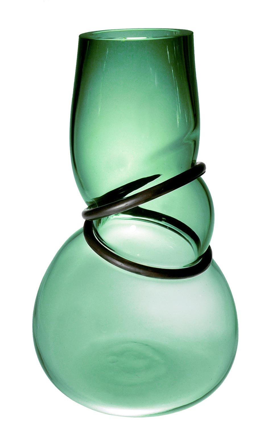 Vase Colors Double Ring In Blown Glass Vanessa Mitrani