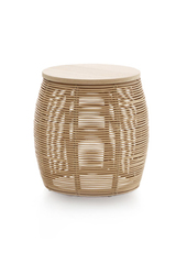 Vivi end table in natural rattan. Vincent Sheppard. 