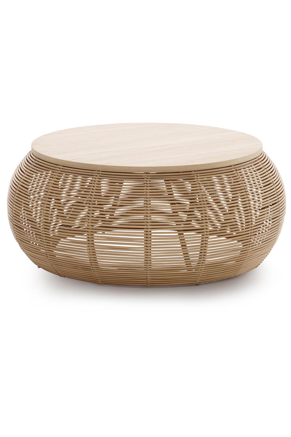 Vivi Large Coffee Table In Natural Rattan Vincent Sheppard Contemporary Design Lighting Rf 18110062