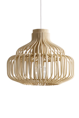 Endless natural rattan pendant lamp. Vincent Sheppard. 