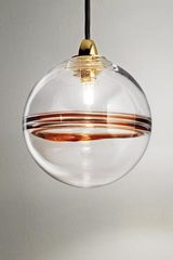 Oro suspension bulle de verre améthyste clair. Vistosi. Oro suspension bulle de verre améthyste clair. Vistosi.