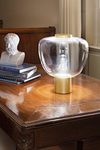 Riflesso lampe à poser verre transparent et laiton satiné. Vistosi.  Riflesso lampe à poser verre transparent et laiton satiné. Vistosi.