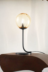 Black and amber table lamp Puppet. Vistosi. 