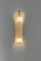 Laguna wall lamp made of amber Rigadin glass inlaid with 24-carat gold glitter. Vistosi. Laguna wall lamp made of amber Rigadin glass inlaid with 24-carat gold glitter. Vistosi.