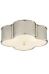 Basil large polished nickel cloverleaf ceiling light. Visual Comfort&Co.. 