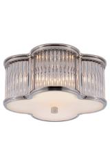 Classic silver ceiling light with  glass rods Basil. Visual Comfort&Co.. 