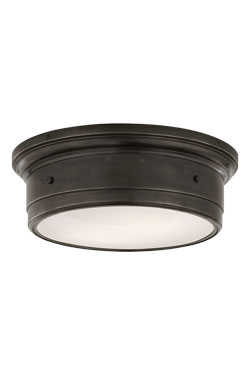 Dark bronze marine round ceiling light Siena. Visual Comfort&Co.. 