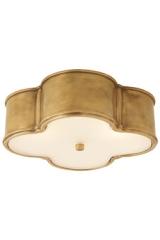 Large golden cloverleaf ceiling light Basil. Visual Comfort&Co.. 