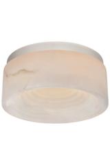 Otto round ceiling light in alabaster and polished nickel. Visual Comfort&Co.. 