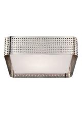 Perforated metal ceiling light in polished nickel finish Precision. Visual Comfort&Co.. 