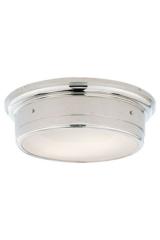 Silver metal and glass ceiling light Siena. Visual Comfort&Co.. 