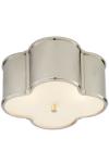 Small polished nickel cloverleaf ceiling light Basil. Visual Comfort&Co.. 