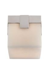 Square ceiling light in alabaster and nickel Covet. Visual Comfort&Co.. 