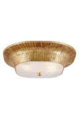 Utopia gilded metal textured ceiling light. Visual Comfort&Co.. 