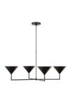 Dark bronze geometric chandelier Orsay. Visual Comfort&Co.. 