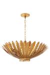 Hampton large 6-light gilded foliage chandelier. Visual Comfort&Co.. 