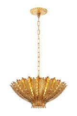 Hampton small 3-light gilded chandelier. Visual Comfort&Co.. 