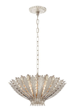 Hampton small silver-plated chandelier. Visual Comfort&Co.. 