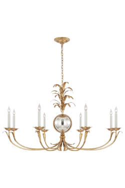 Large 8-light golden chandelier Gramercy. Visual Comfort&Co.. 