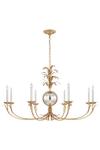 Large 8-light golden chandelier Gramercy. Visual Comfort&Co.. 