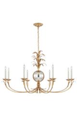 Large 8-light golden chandelier Gramercy. Visual Comfort&Co.. 