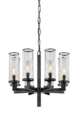 Liaison 8-light bronze chandelier with black patina. Visual Comfort&Co.. 