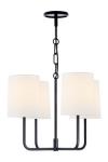 4-light chandelier in black Go Lightly. Visual Comfort&Co.. 