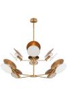 Osiris 8-light vintage gold chandelier. Visual Comfort&Co.. 