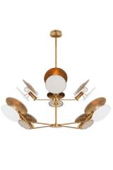 Osiris 8-light vintage gold chandelier. Visual Comfort&Co.. 