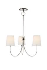 Reed 3-light silver chandelier. Visual Comfort&Co.. 