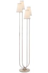 4-light silver leaf floor lamp Montreuil. Visual Comfort&Co.. 