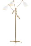 Sommerand 3-light white articulated floor lamp. Visual Comfort&Co.. 