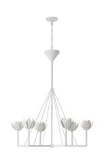 Lustre contemporain en plâtre blanc Albert. Visual Comfort&Co.. 