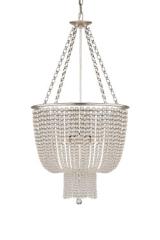 Jacqueline silver leaf balloon chandelier. Visual Comfort&Co.. 