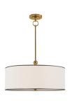 Reed two-tone black and white pendant light. Visual Comfort&Co.. 