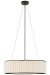 Suspension ronde en lin et bronze noir Palati. Visual Comfort&Co.. 