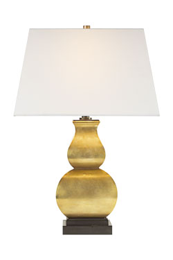 Golden vase table lamp Fang Gourd. Visual Comfort&Co.. 