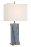 Niki polar blue, gold and white table lamp. Visual Comfort&Co.. 