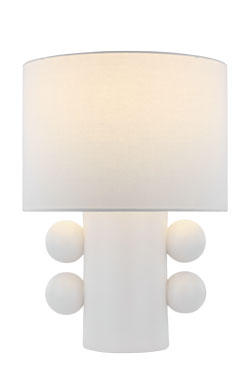 White plaster table lamp Tiglia. Visual Comfort&Co.. 