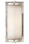 Art deco style wall light in polished nickel Dresser. Visual Comfort&Co.. 