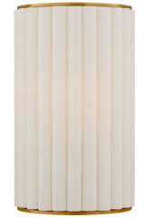 Pleated wall light in linen and gold Palati. Visual Comfort&Co.. 