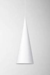 Extra Large suspension cône long blanc. Watsberg. 